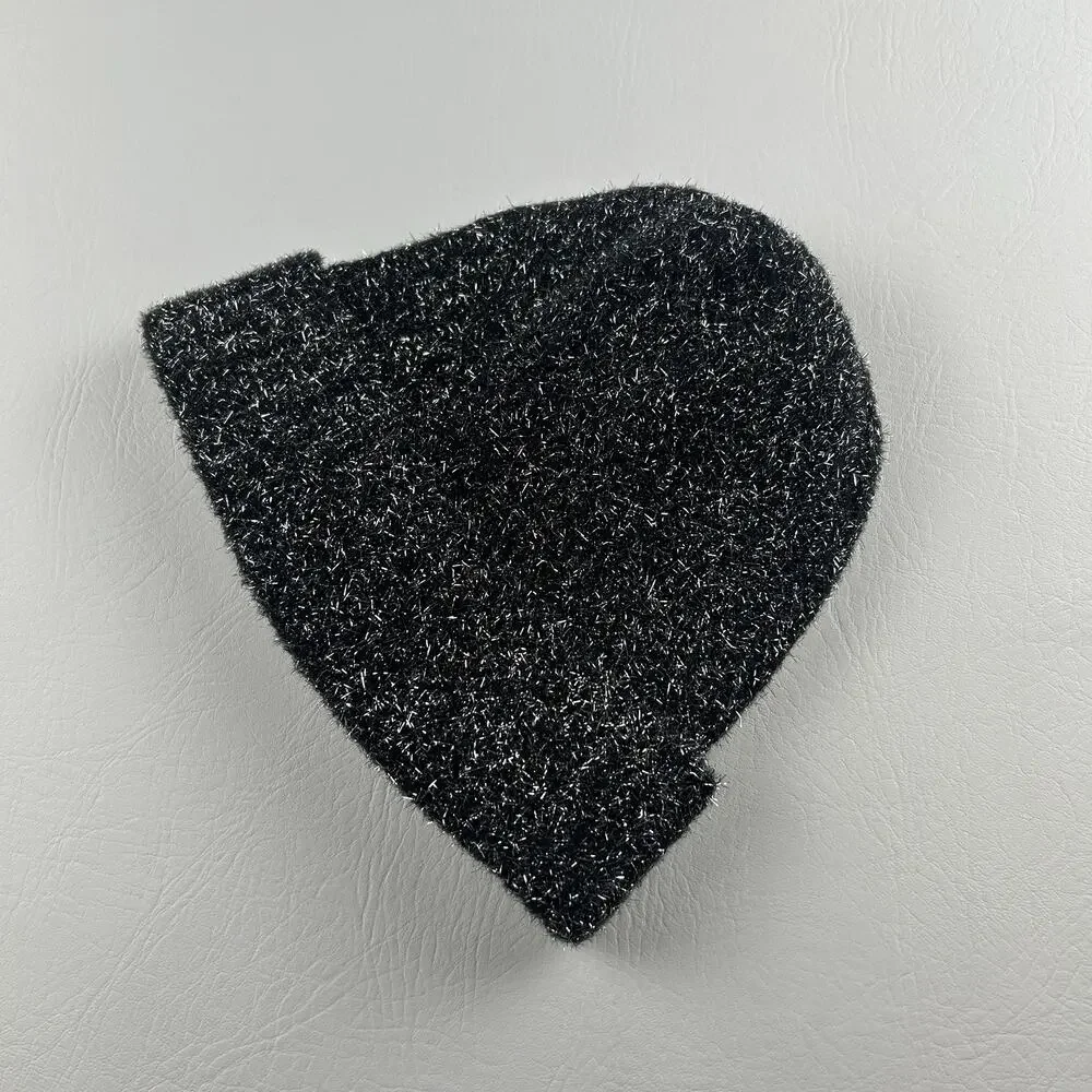 Kate Spade New York Black Metallic Knit Scarf and hat Women’s Soft Winter